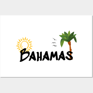 Bahamas island typography Posters and Art